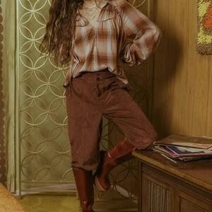 NWOT Blu Pepper Plaid Shirt